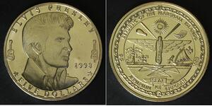 MARSHALL ISLANDS 5 Dollars 1993 Prooflike - Copper/Nickel - Elvis Presley - 4138