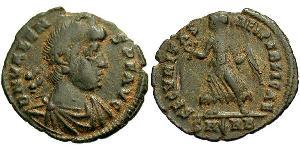 1 Follis /  AE3 Byzantine Empire (330-1453) Bronze Valens (328-378)