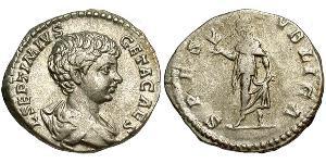 1 Denarius Römische Kaiserzeit (27BC-395) Silber Geta (189-211)