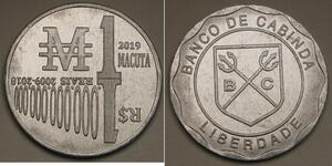 CABINDA 1 Macuta 2019 - Aluminum - aUNC - 2606 *