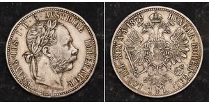 1 Gulden / 1 Florin Austria-Hungary (1867-1918) Silver Franz Joseph I (1830 - 1916)