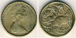 1 Dollaro Australia (1939 - ) Alluminio/Rame/Nichel Elisabetta II (1926-2022)