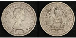 1 Crown Southern Rhodesia (1923-1980) Silber Elizabeth II (1926-2022)