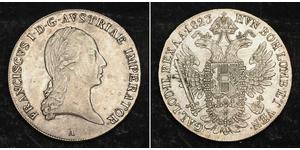  
 
   1823, Austria, Emperor Francis I. Beautiful Silver Thaler Coin. Vienna mint!   Mint year: 1823  Denomination: Thaler  Mint Place: Vienna (A)  Reference: Davenport 7, KM-2162.  Condition: M ...