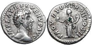 1 Denier Empire romain (27BC-395) Argent Lucius Verus (130-169)