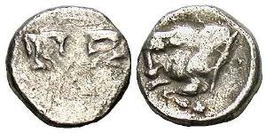 1 Tetartemorion Ancient Greece (1100BC-330) 銀 