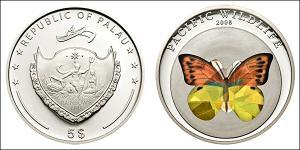 5 Dollar Palaos Argent 