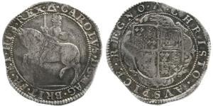 1/2 Crown Reino de Inglaterra (927-1649,1660-1707) Plata Carlos I (1600-1649)