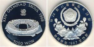 5000 Won South Korea Silver 