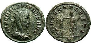 1 Антониниан Римская империя (27BC-395) Серебро/Медь Проб (232-282)