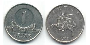 1 Litas Litauen (1991 - ) Kupfer/Nickel 