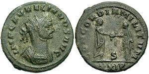 1 Антонініан Римська імперія (27BC-395) Бронза Авреліан (215-275)