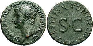 1 Асс Римська імперія (27BC-395) Бронза Decimus Claudius Drusus (38BC-9BC)