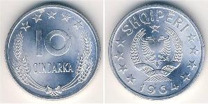 10 Qindarka Sozialistische Volksrepublik Albanien (1944 - 1992) Aluminium 