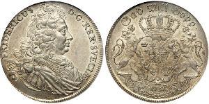 1 Riksdaler Svezia Argento Federico I di Svezia (1676 -1751)