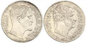DänemarkSpeciestaler 1848. Auf den Tod von Christian VIII. Hede 3. Sehr schön - vorzüglich
