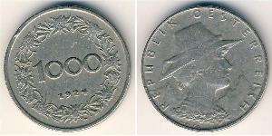 1000 Krone Geschichte Österreichs (1918-1934) Kupfer/Nickel 