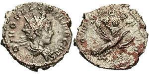 1 Antoniniano Impero romano (27BC-395) Argento Valeriano II (?-258)