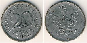20 Pfennig 波兰第二共和国 (1918 - 1939) Zinc 