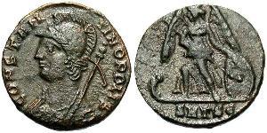 1 Follis /  AE4 羅馬帝國 青铜 君士坦丁大帝