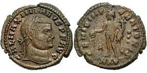 1 Follis 羅馬帝國 青铜 伽列里乌斯