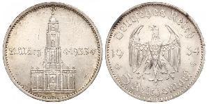 5 Reichsmark Третій рейх (1933-1945) Срібло 