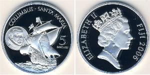 5 Dollar Fiji Silver 