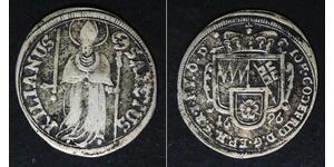 WURZBURG 1 Schilling 1696 - Silver - Johann Gottfried II. - 991