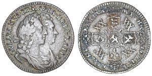 1 Sixpence Kingdom of England (927-1649,1660-1707) Silver William III (1650-1702)