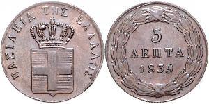 5 Lepta Griechenland Kupfer 