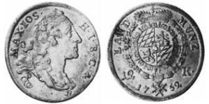 12 Крейцер Баварія (курфюрство) (1623 - 1806) Срібло Maximilian III Joseph, Elector of Bavaria (1727 – 1777)