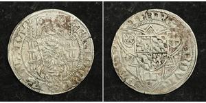  
  1476, Electoral Paletinate (Pfalz), Frederick I. Silver Weisspfennig Coin. VF!  Mint Place: Heidelberg Mint Period: 1454-1476 Reference: Noss I 191/192. Rare! Denomination: Weisspfennig (