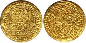  Franc 佛兰德伯国 金 Louis II of Flanders (1330- 1384)