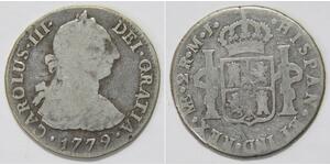 2 Real Peru Silber 