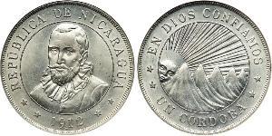 1 Cordoba Nicaragua Silver 