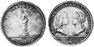 1/2 Thaler Principality of Ansbach (1398–1792) Silver Charles William Frederick, Margrave of Brandenburg-Ansbach (1712 – 1757)