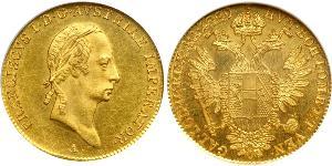 1 Ducat 奧地利帝國 (1804 - 1867) 金 弗朗茨二世 (神圣罗马帝国) (1768 - 1835)