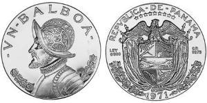 1 Balboa Panama Argent Vasco Núñez de Balboa (1475 – 1519)