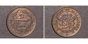 2 1/2 Centime Luxembourg Bronze 