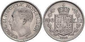 100 Lev Königreich Rumänien (1881-1947) Nickel Carol II of Romania (1893 - 1953)