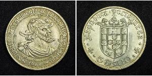 50 Escudo Second Portuguese Republic (1933 - 1974) 銀 