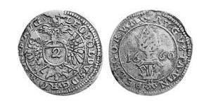 2 Kreuzer Imperial City of Augsburg (1276 - 1803) Silver Leopold I, Holy Roman Emperor (1640-1705)