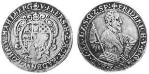 1 Thaler Markgrafschaft Baden-Durlach (1535 - 1771) Silber 