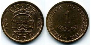 1 Escudo Portugal / Timor-Leste (1702 - 1975) Bronze 