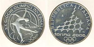 5 Euro Italia Plata 
