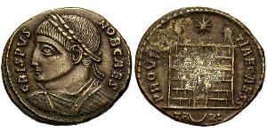  AE3 / 1 Фолліс Римська імперія (27BC-395) Бронза Крисп (305 - 326)