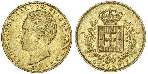 2000 Reis Reino de Portugal (1139-1910) Oro Luis I de Portugal (1838 - 1889)