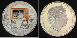 SOLOMON ISLANDS 1/2 Dollar 2019 Proof - Copper/Nickel - Moon Landing - 1731