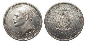 3 Mark Reino de Prusia (1701-1918) Plata 