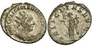 1 Antoniniano Impero romano (27BC-395) Argento Valeriano I (193-260)